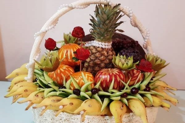 نمونه تزیین میوه عیدی عروس