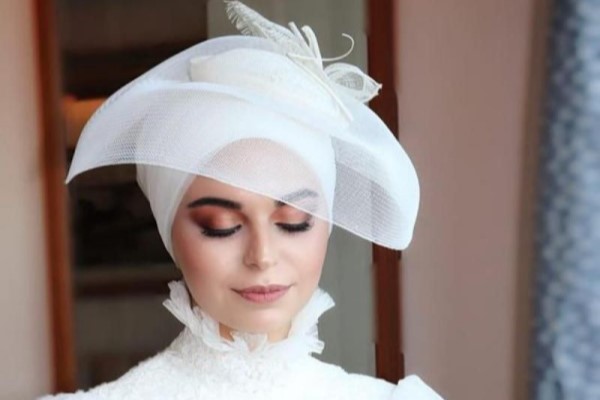 کلاه عروس با حجاب